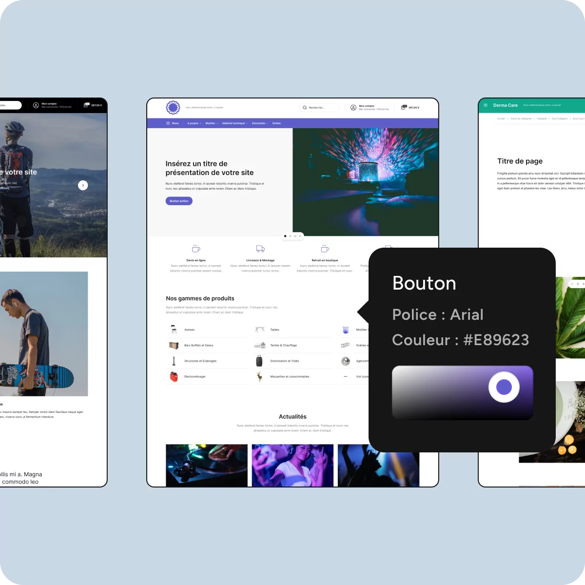CMS adapté aux prestataires de services et aux loueurs de matériel