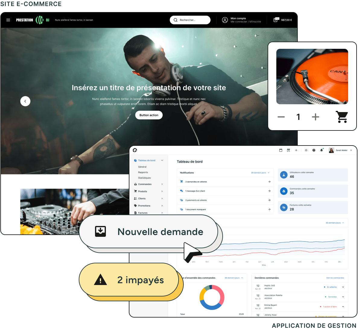 Unipresta - Application de gestion et boutique en ligne pour les DJ