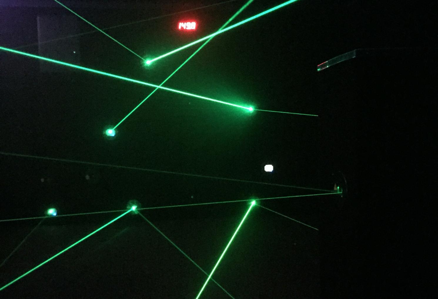 Image de lasers verts