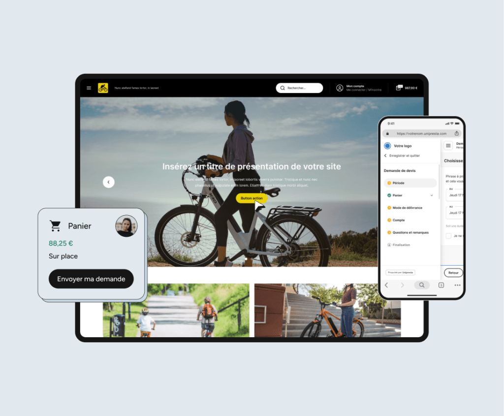 Un site e-commerce optimisé pour les loueurs de vélos