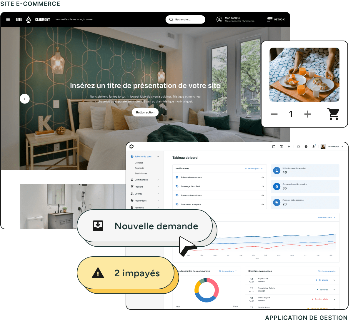 Unipresta - Application de gestion et boutique en ligne pour la location de gîtes et chambres d'hôtes