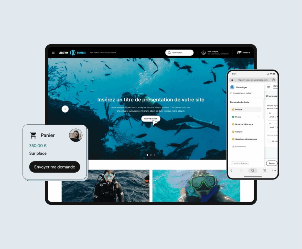 Un site e-commerce optimisé pour les activités aquatiques