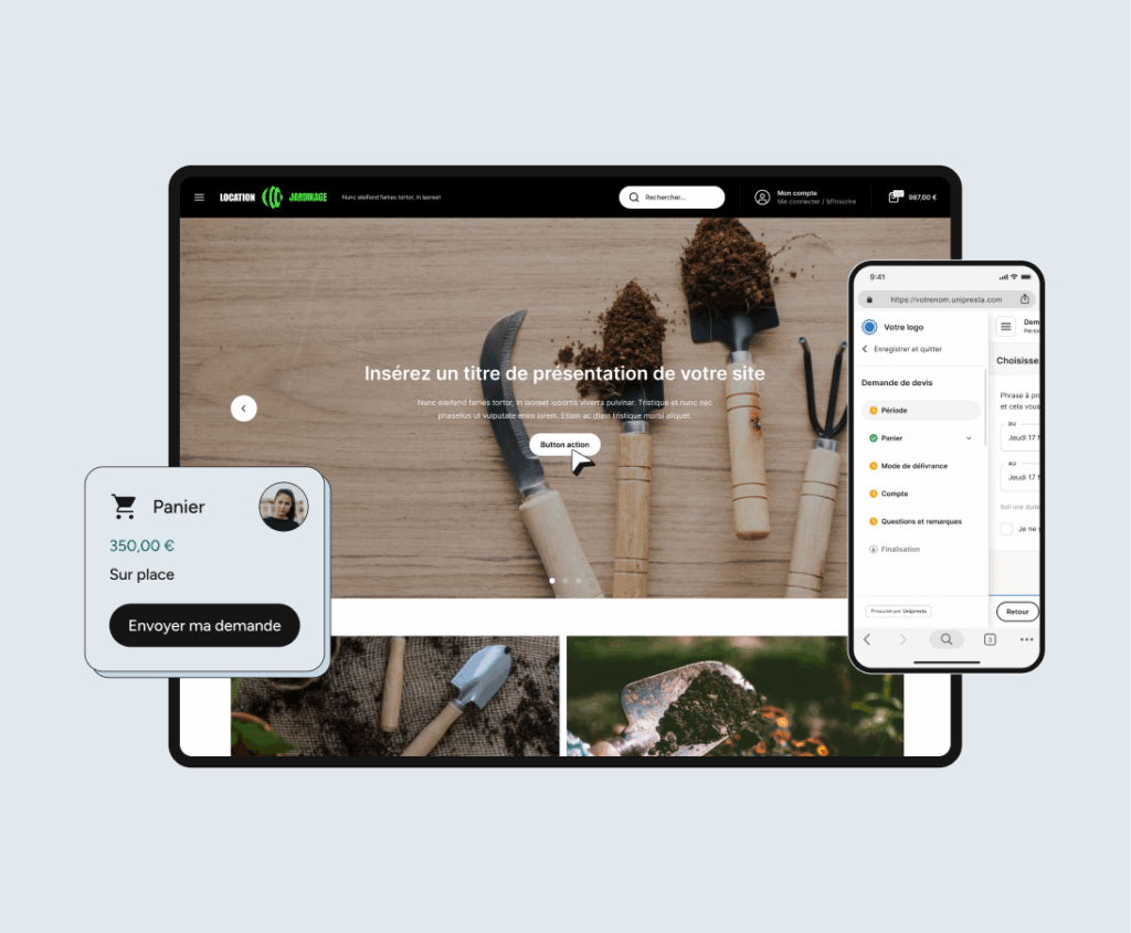 Un site e-commerce optimisé pour le matériel de jardinage