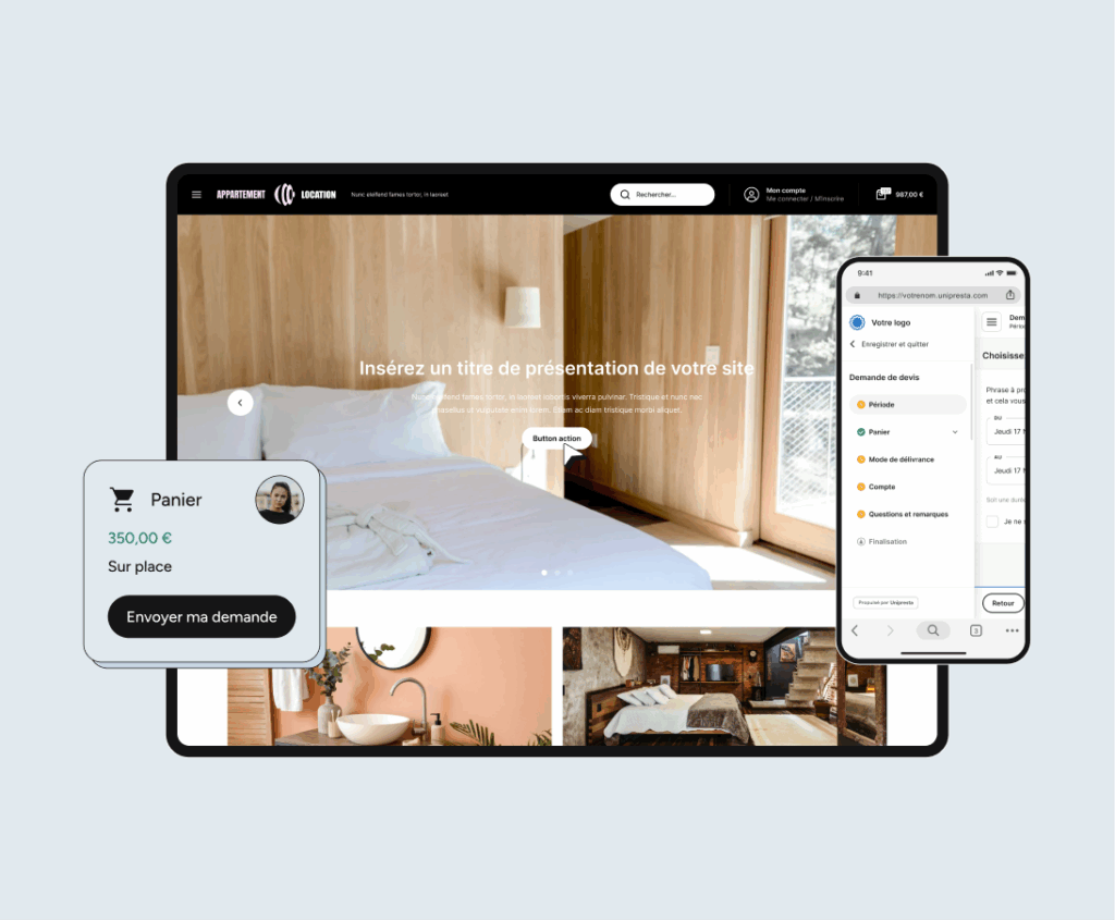 Un site e-commerce optimisé pour la location d'appartements