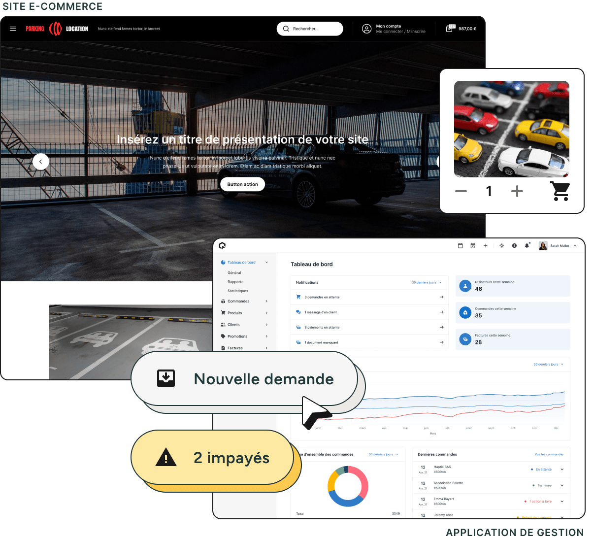 Unipresta - Application de gestion et boutique en ligne pour la location de parking et places de stationnement