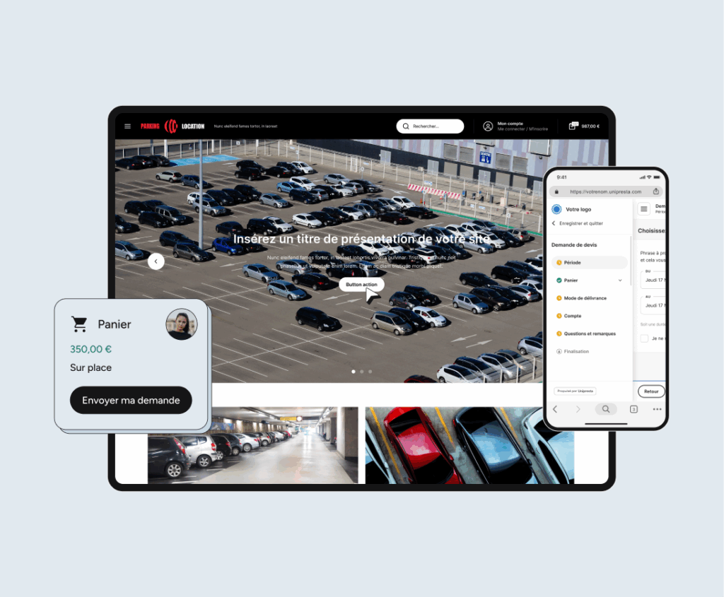 Un site e-commerce optimisé pour la location de parking et places de stationnement
