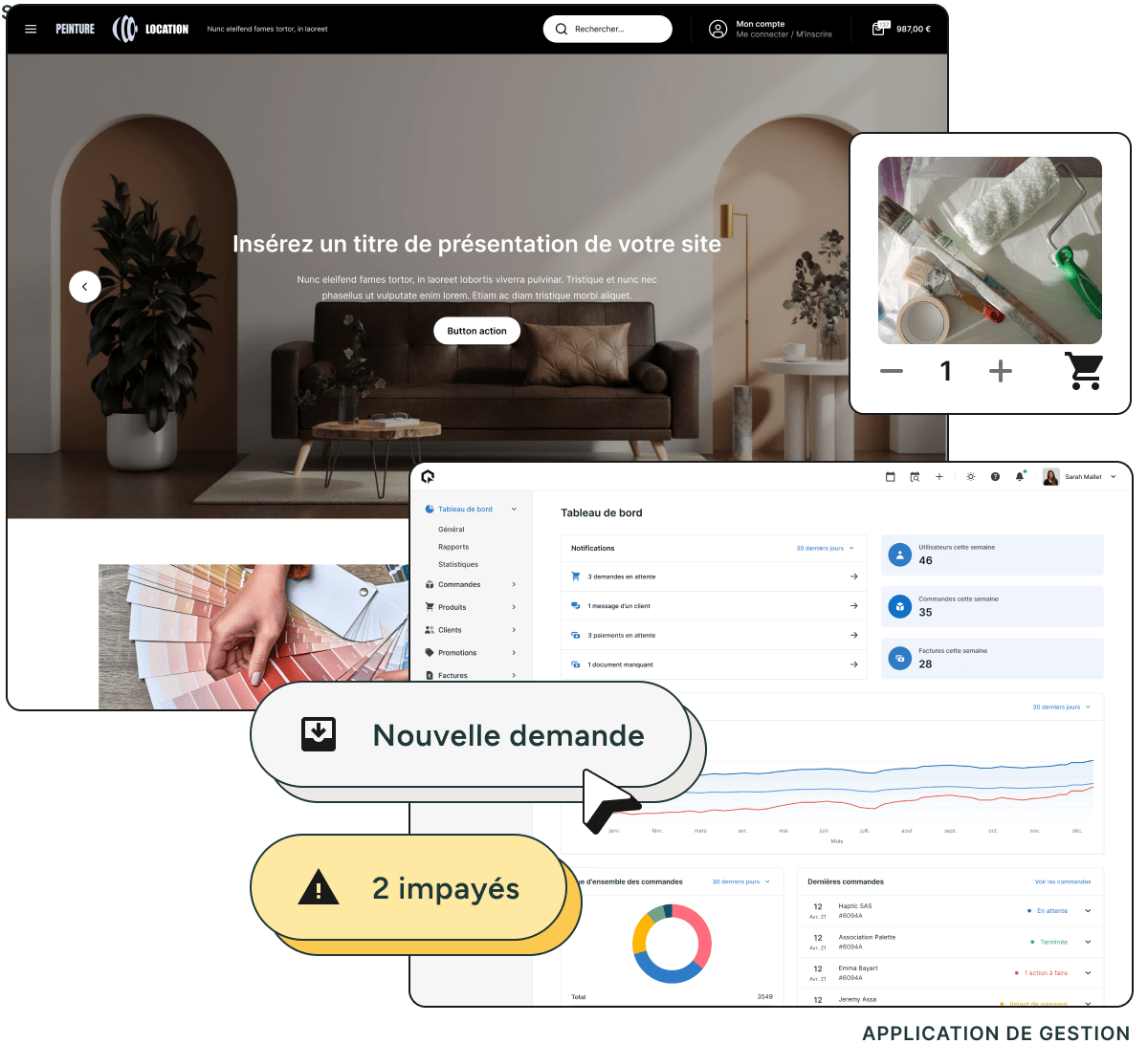 Unipresta - Application de gestion et boutique en ligne pour les artisans peintres