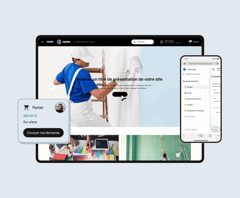 Un site e-commerce optimisé pour les artisans peintres