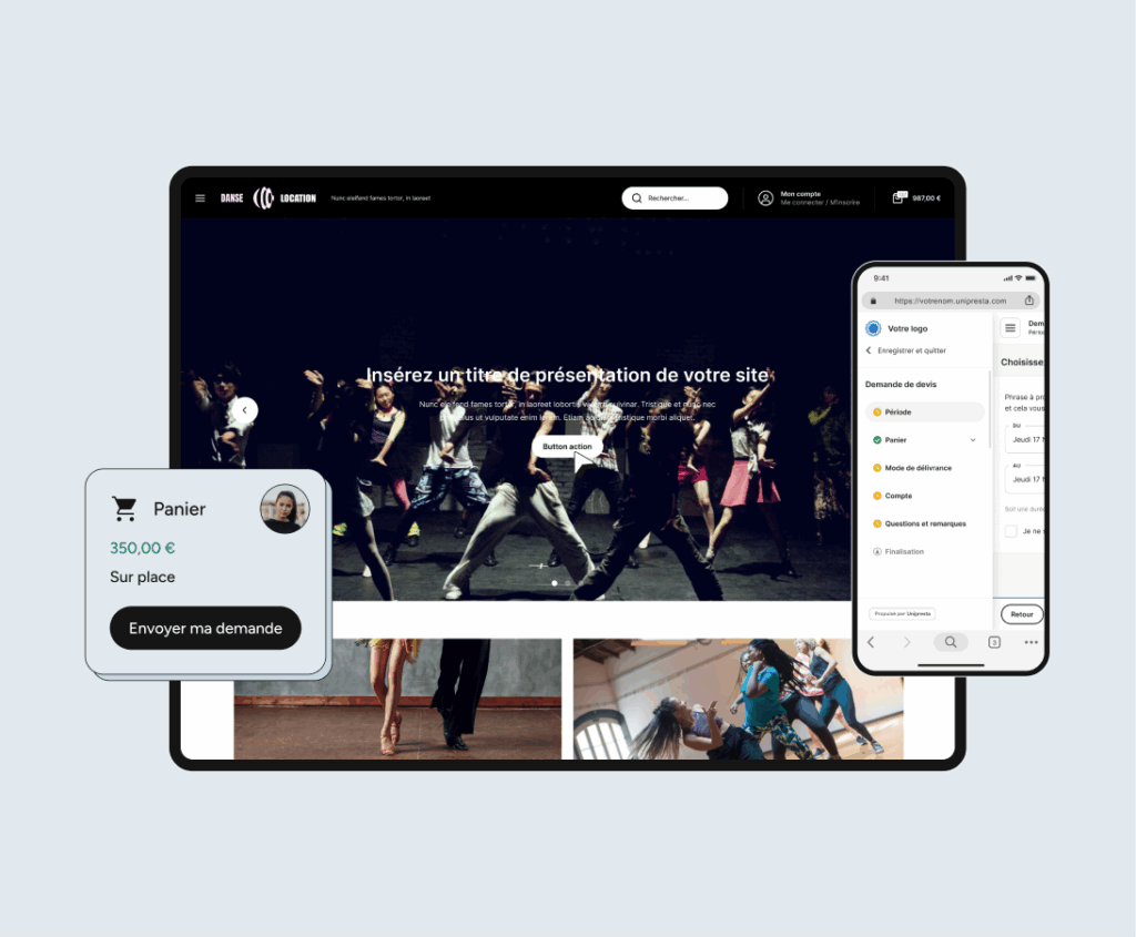 Un site e-commerce optimisé pour les professeurs particuliers de danse