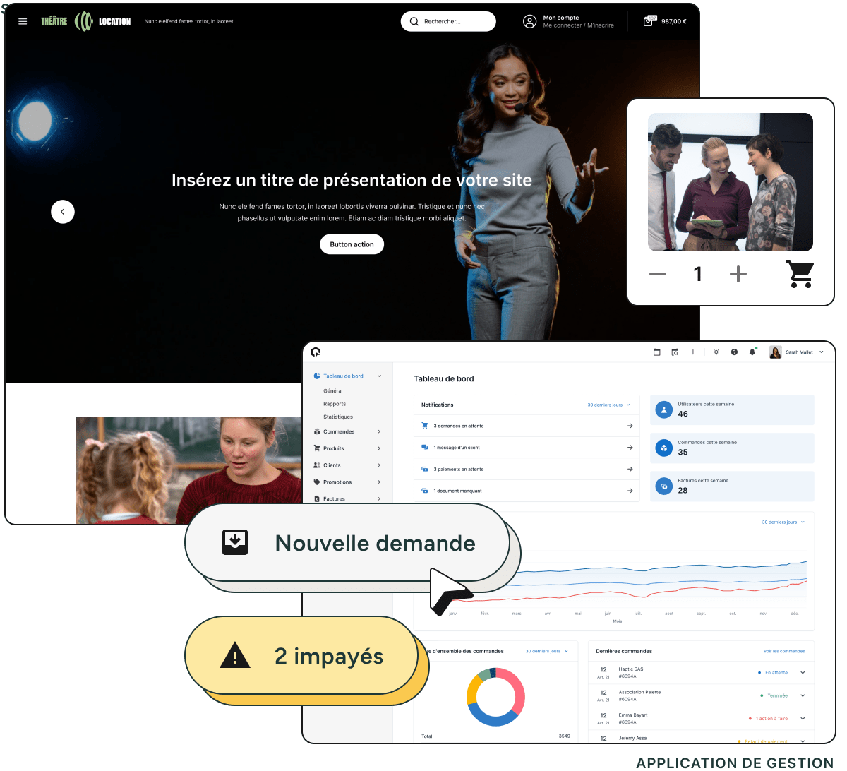 Unipresta - Application de gestion et boutique en ligne pour les professeurs particuliers de théâtre
