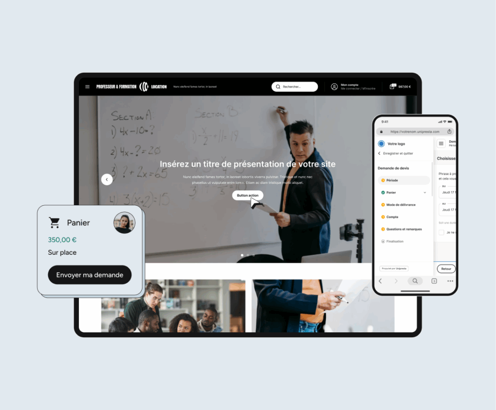 Un site e-commerce optimisé pour les professeurs particuliers