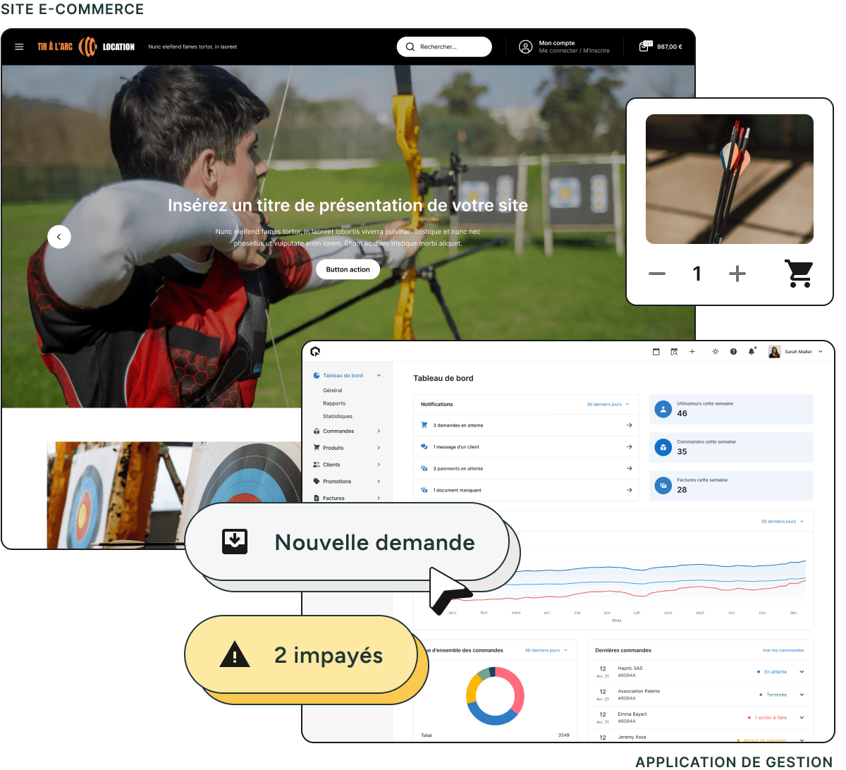 Unipresta - Application de gestion et boutique en ligne pour les clubs de tir à l'arc