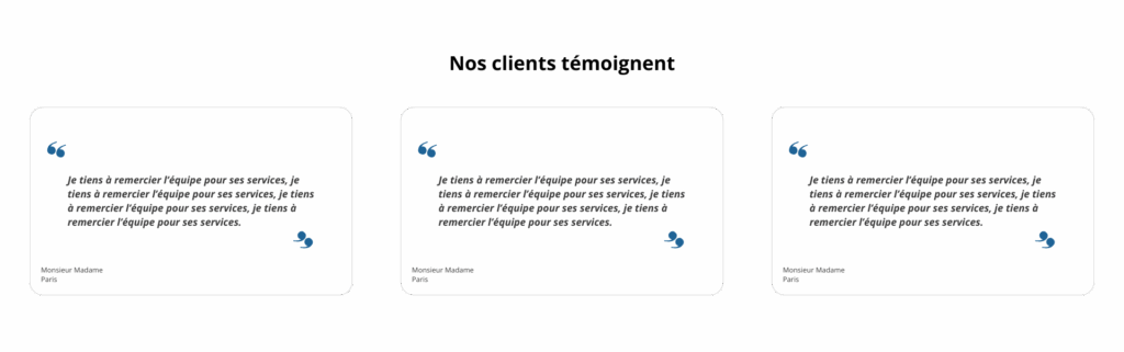 avis clients