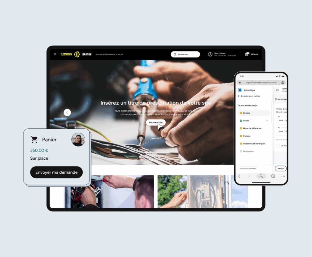 Un site e-commerce optimisé pour les électriciens