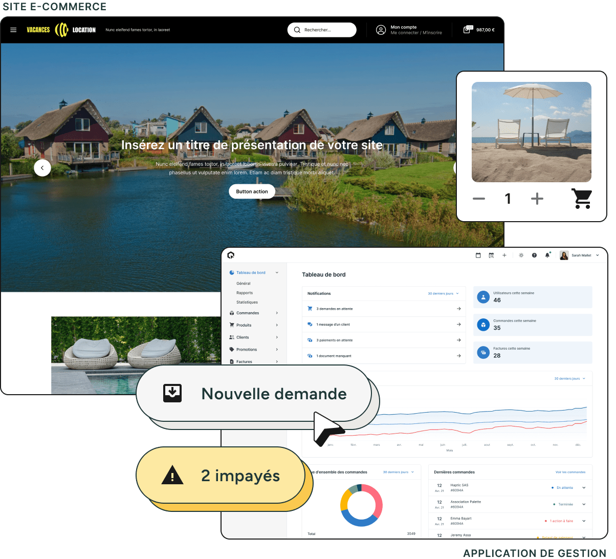 Unipresta - Application de gestion et boutique en ligne pour la location de vacances