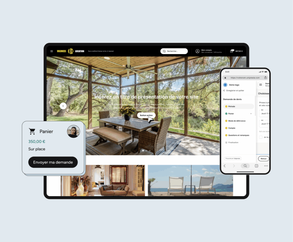 Un site e-commerce optimisé pour la location de vacances